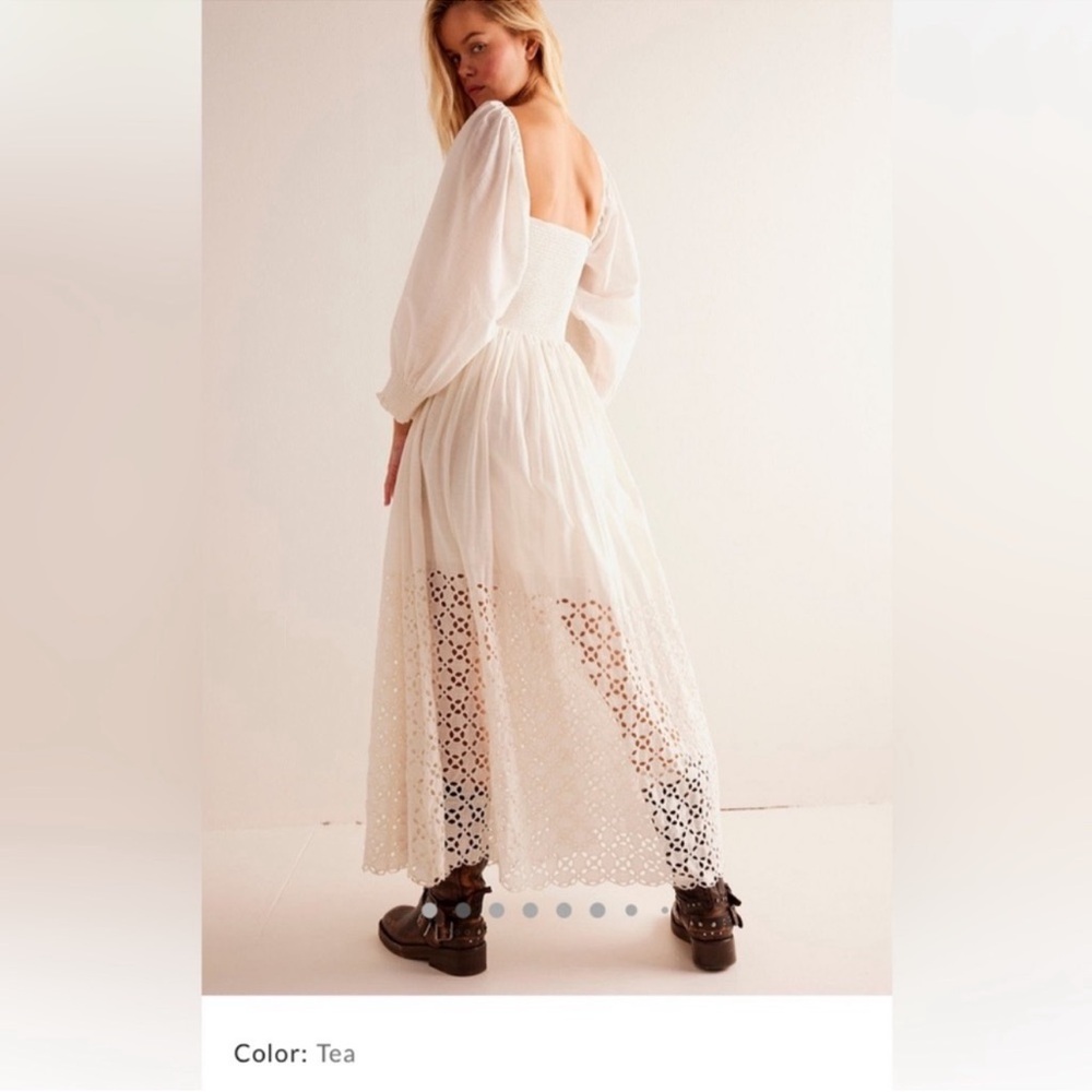 Free People Perfect Storm Midi Dress Cream - Picture 2 of 8
